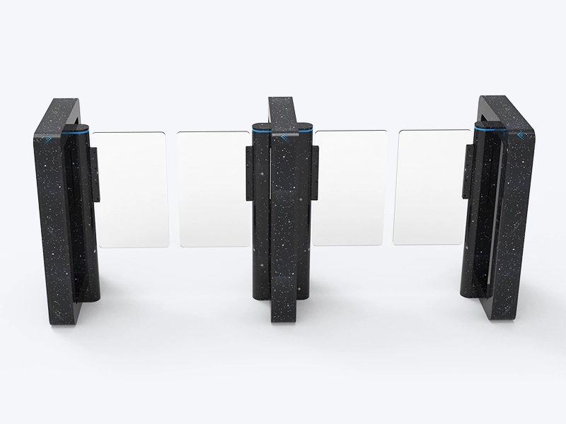 BLS-HS332 High security turnstile speed gate with gate code scanner 1