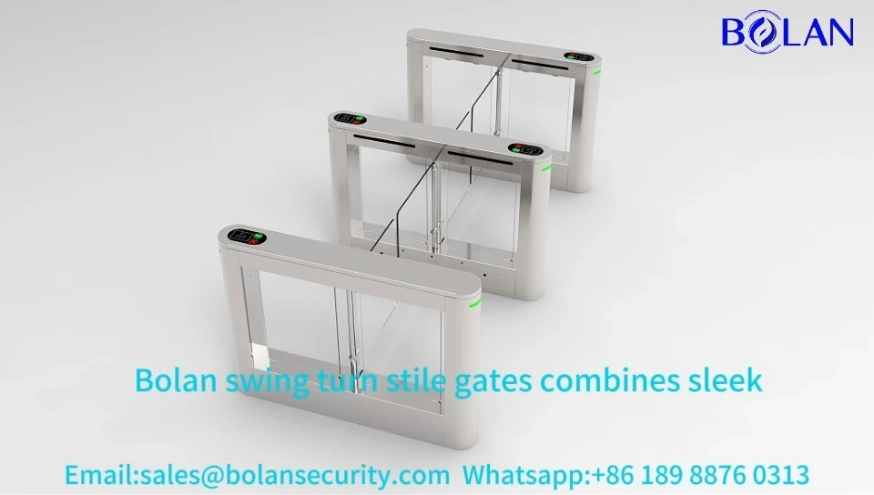 Buitendraaibare slagboom ADA-draaipoort met gezichtsherkenning voor voetgangerstoegangscontrole BLS-S403 1