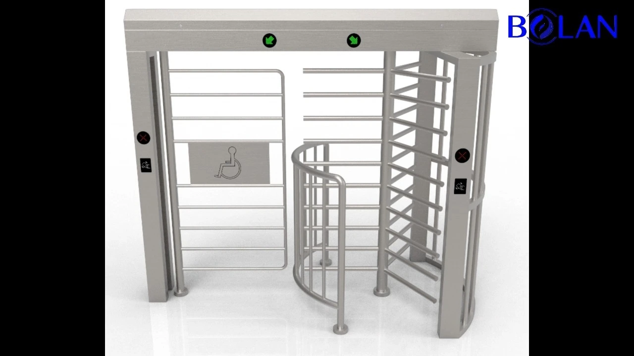 Tourniquet pleine hauteur pour la sécurité des piétons et l'accès aux fauteuils roulants BLS-FH65 1