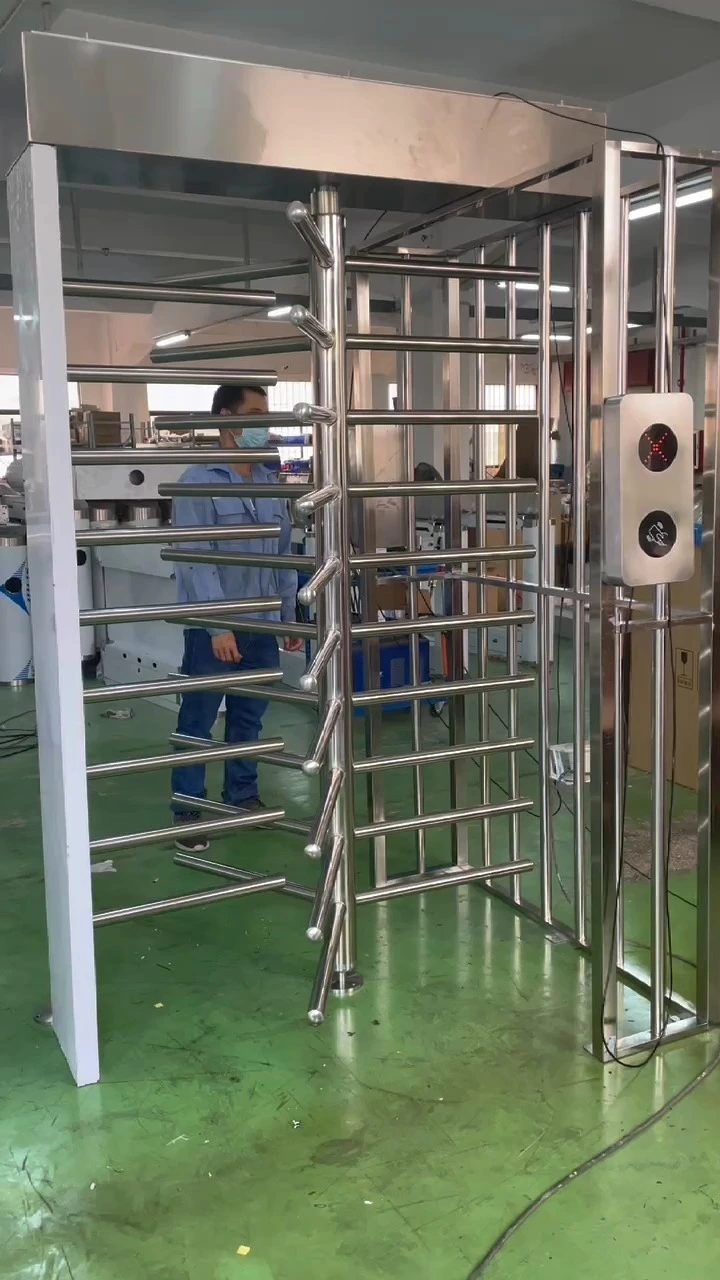 Ganzkörper-Drehkreuz mit intelligentem RFID-Kartenleser und Zugangskontrollsystem BLS-FH55 1