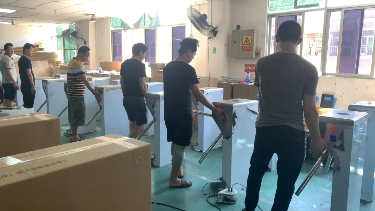 Vertikales, tragbares Drehkreuz-Dreibein-Zutrittskontrollsystem BLS-T201 1