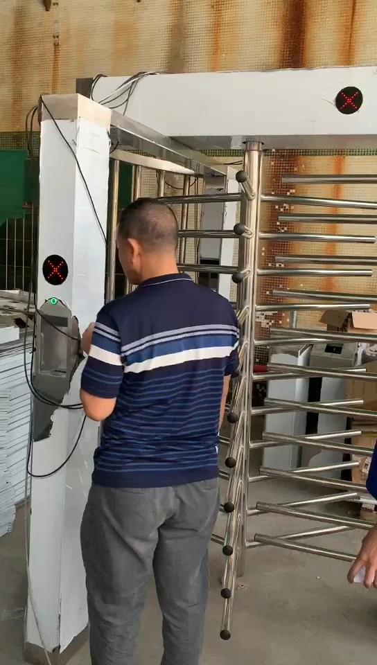 Tourniquet pleine hauteur, système de contrôle d'accès par code QR BLS-FH53 1