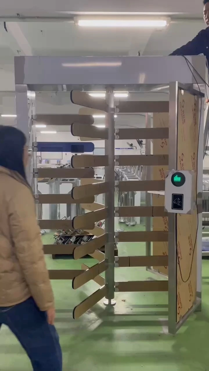 Outdoor Full Height Gate Turnstile with RFID Card Reader Systems BLS-FH62 1