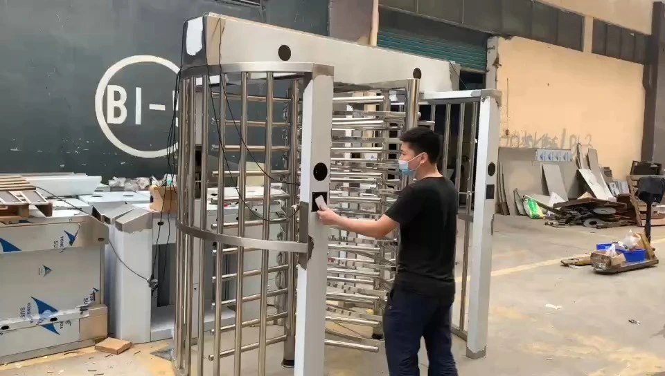 Hochsicherheits-Drehkreuz mit zwei Kanälen, Zutrittskontrolle BLS-FH53D 1