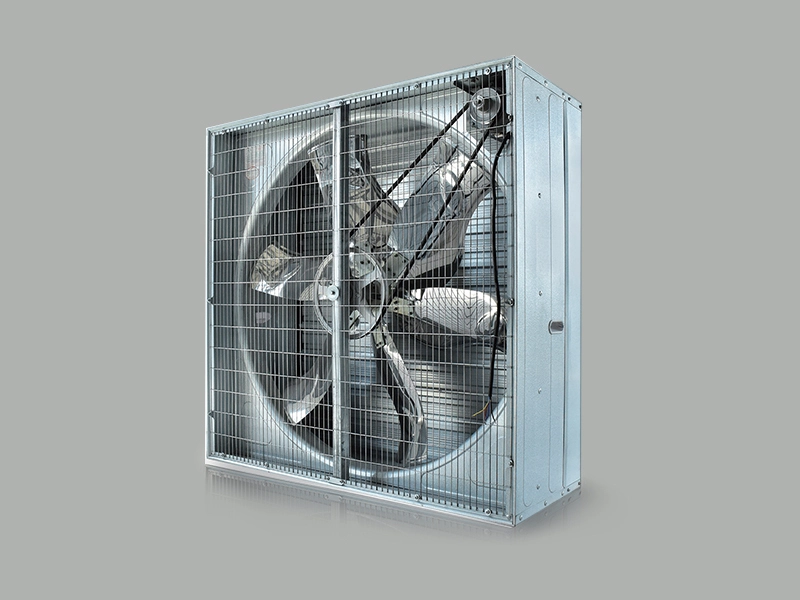Ventilador de caja de chapa galvanizada de 36” para gallinero que garantiza durabilidad 1