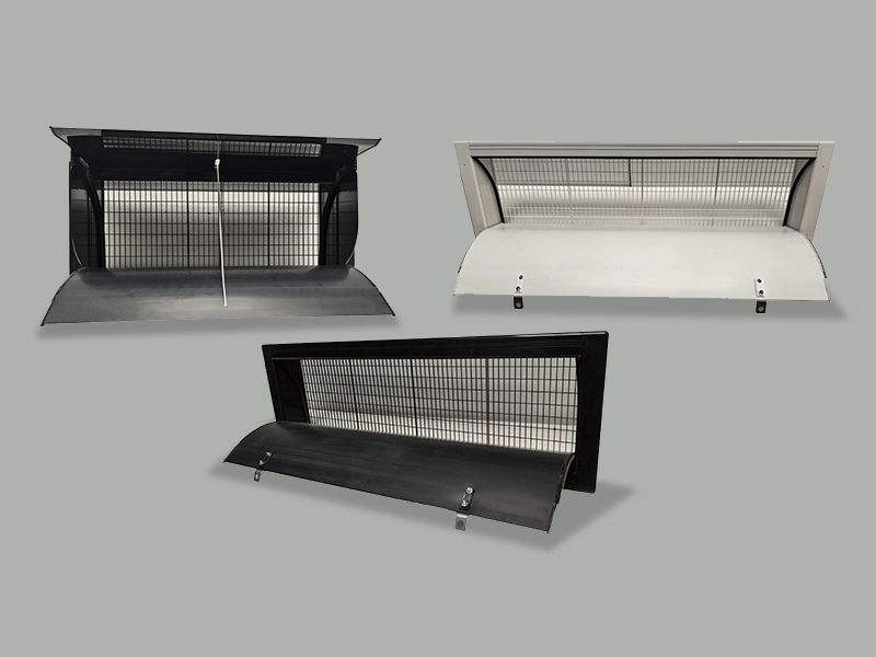 Ventana de entrada de aire en la pared lateral para ventilación con presión negativa 1