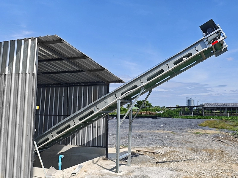 Sistema de eliminación de estiércol al aire libre, duradero y de alta eficiencia. 1