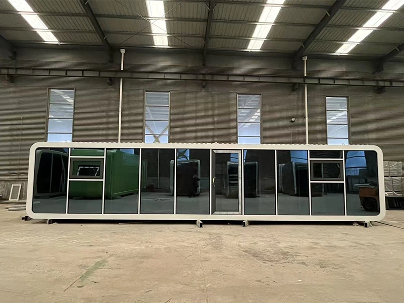 40FT Apple Cabin Full Glass Wall For Office Or Owner-Occupancy 1