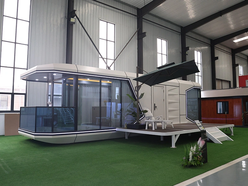 40FT Space Capsule,Aerospace-grade Aluminum Shell, Modern and High-quality Design, Luxurious Interior,Ideal for Vacation Camping or Personal Use 1