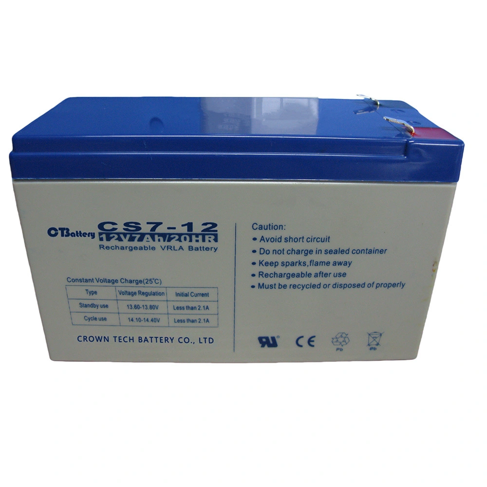 CS7-12 VRLA-Batterie 12V 7Ah für Sicherheitsalarmanlagen 1