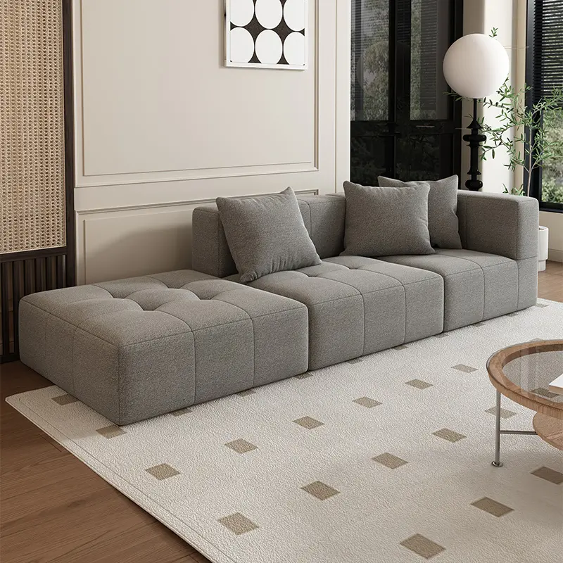 A simple and elegant modular marshmallow compression sofa-B305 1