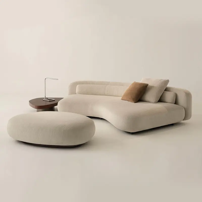 Vintage Designer Sofa – Customizable Fabric, Solid Wood Frame and Comfort--QY-S1601 1