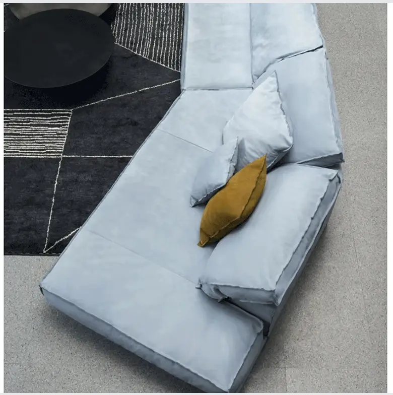 Современный асимметричный диван «Будапешт» с каркасом из сосновой древесины — QY-S1461 1