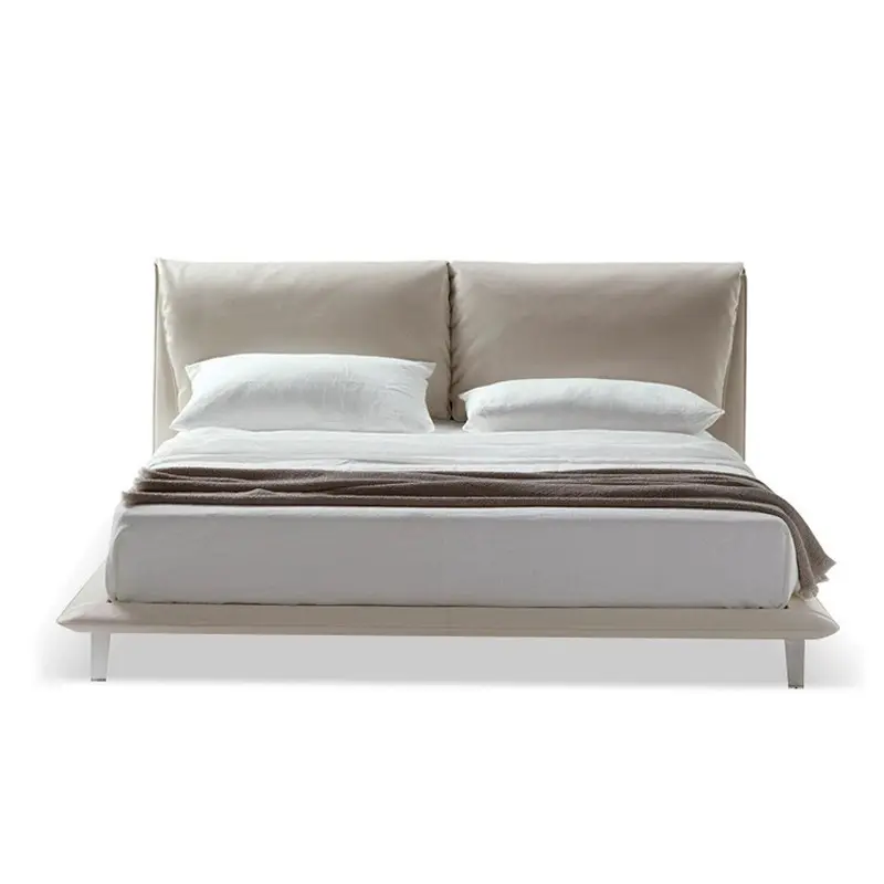 Modern Little Elephant Ear Bed Dual Cushion Headboard Upholstered Bed--KY-B06 1