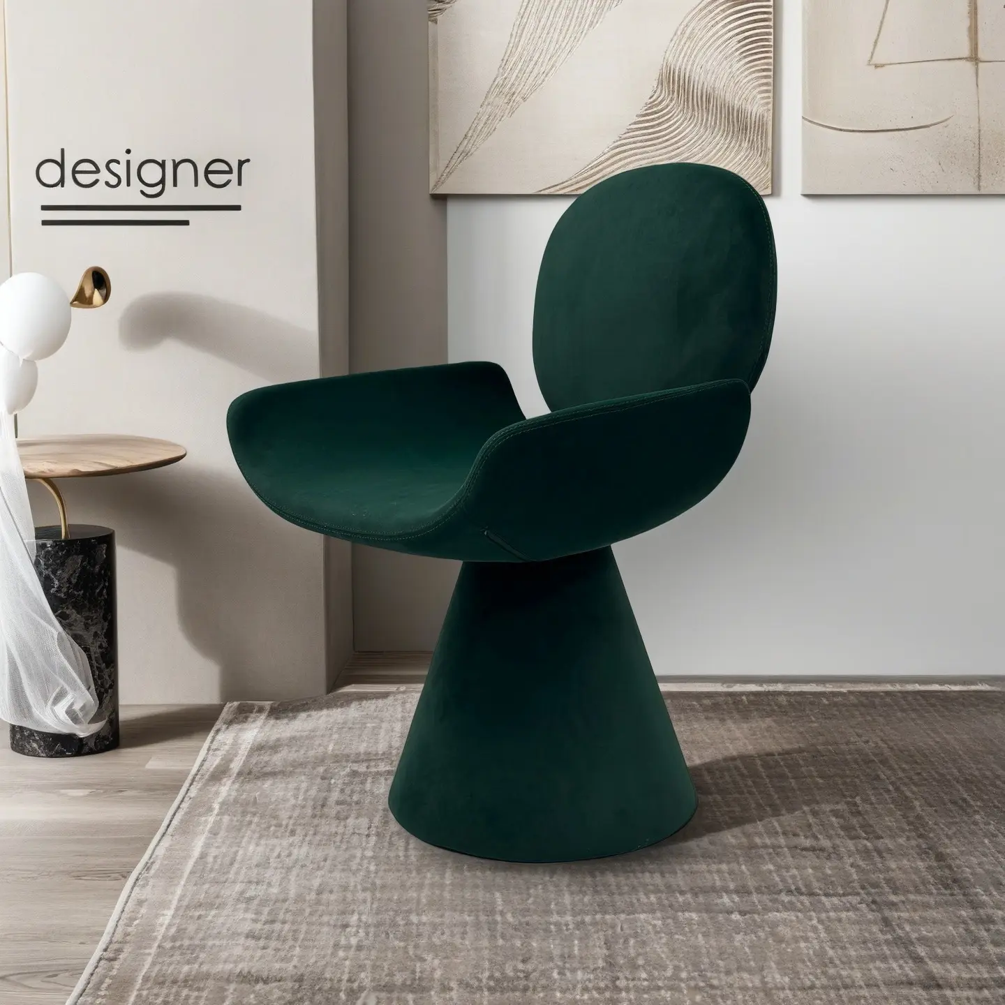Contemporary Upholstered Dining Chair with Wood Frame--KY-632# 1