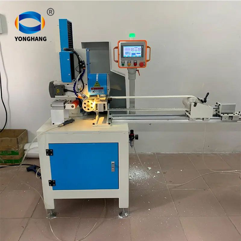 PU timing belt double toothed belts grinding back side grooving making machine 9