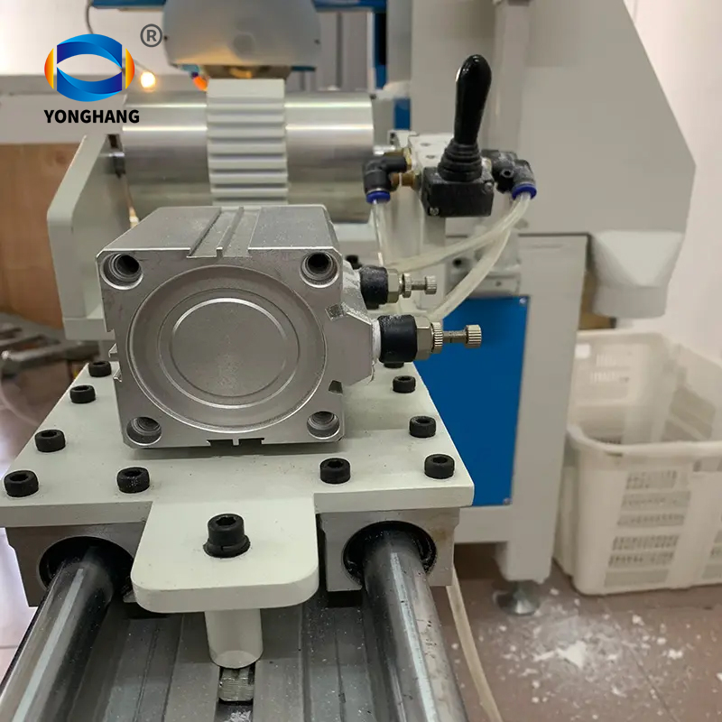 PU timing belt double toothed belts grinding back side grooving making machine 11