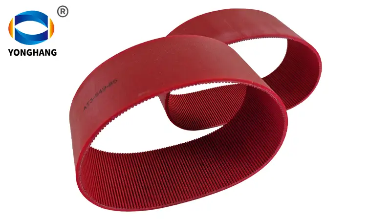 Red CPU Seamless PU AT3 Tooth Type Polyurethane Timing Belts 1