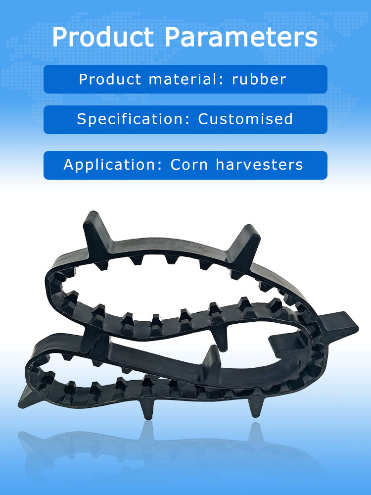 Corn harvester rubber 11 10 8 7 blocks agriculture track timing transport belts for CLAAS Agricultural Equipment 9