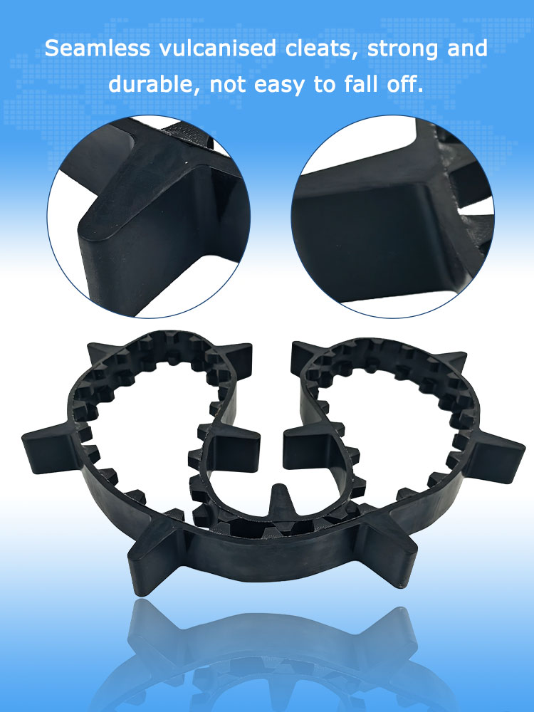 Corn harvester rubber 11 10 8 7 blocks agriculture track timing transport belts for CLAAS Agricultural Equipment 12