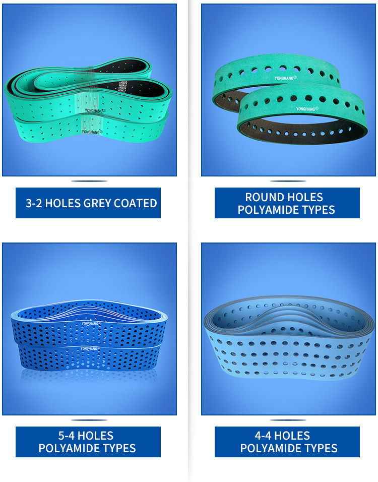 Customized Folder gluer belts with green polyamide manufacturers 17