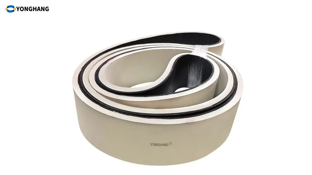 YONGHANG coated rubber extrusion puller belts flat power transmission Belts 1