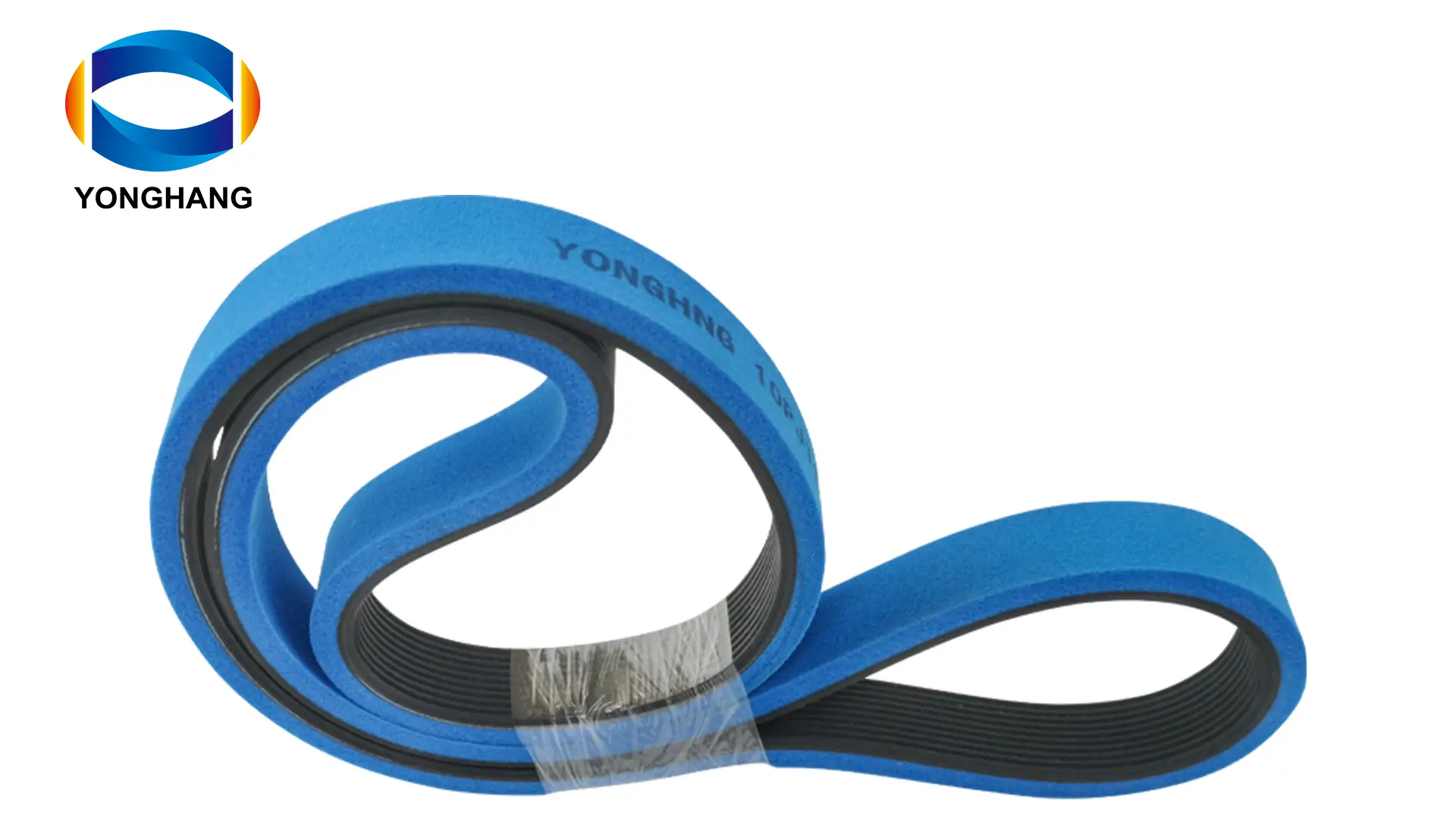 Yonghangbelt Manufacturer truly endless rubber ribs pj belts with blue foam coating 1