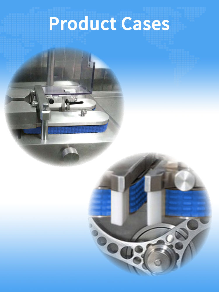 blue silicone coating sausages belts