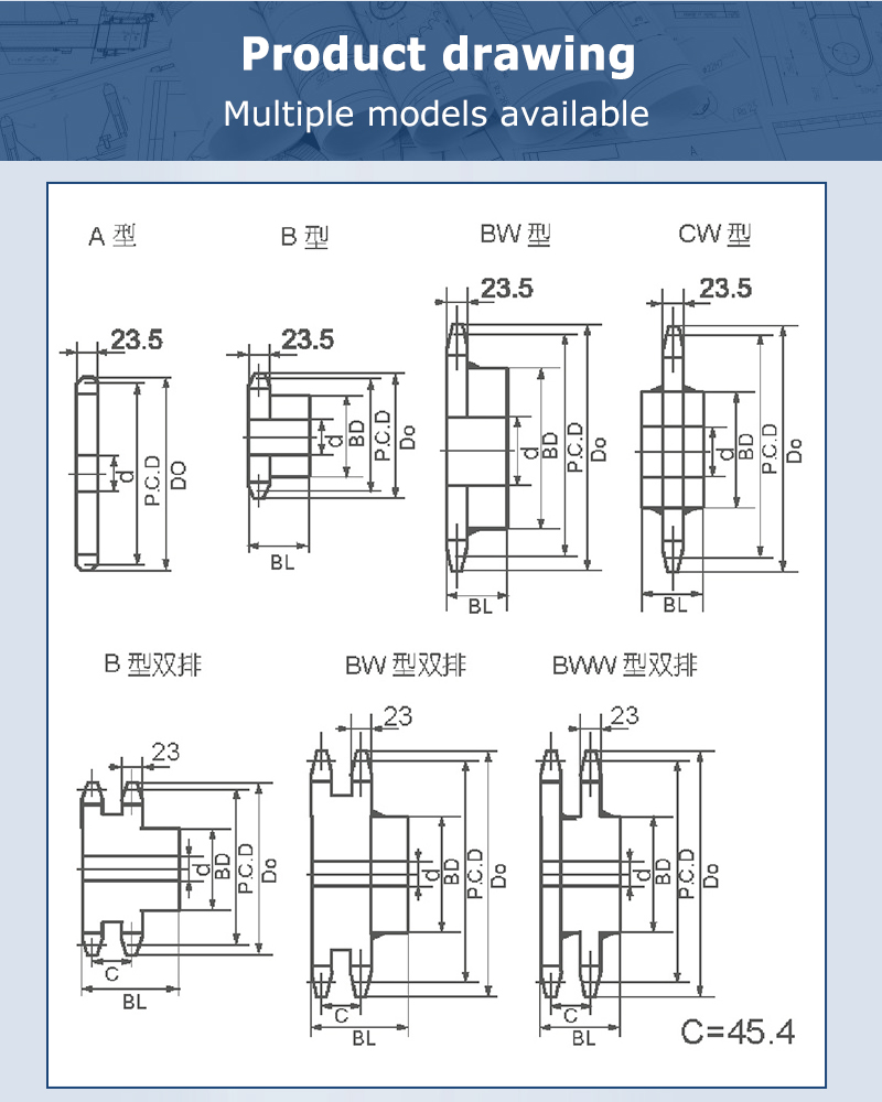 OEM ODM Factory Supply Customized Steel Chain Sprocket gear 15