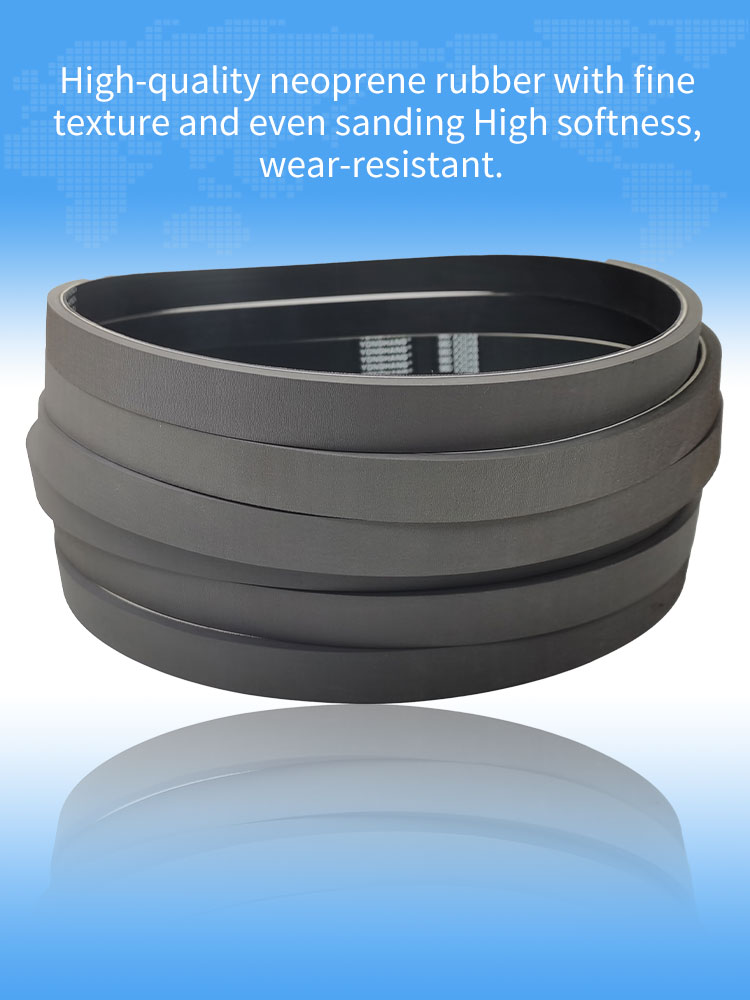 Rubber feeder flat belt 