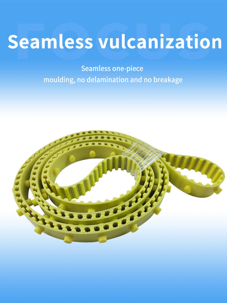 Carding Machine Belts TC03 TC05  TC06, TC07, TC10, TC11, TC12, T10 toothed endless yellow dot coated timing belt 11