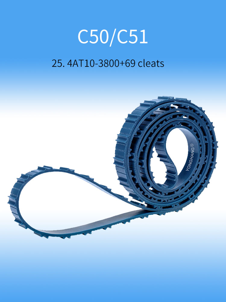 Carding Machine Belts TC03 TC05  TC06, TC07, TC10, TC11, TC12, T10 toothed endless yellow dot coated timing belt 17