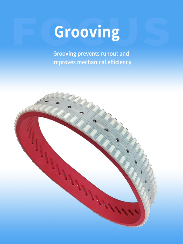 Vertical form fill seal packing machine various hole types rubber coating vacuum pull belts transport vffs timing belts 10