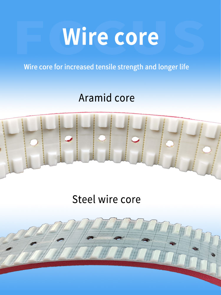 Vertical form fill seal packing machine various hole types rubber coating vacuum pull belts transport vffs timing belts 9
