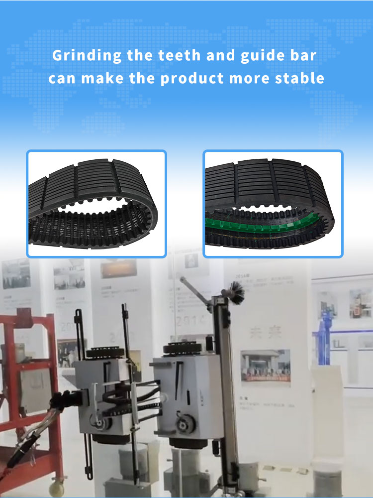 Yonghangbelt superior grip rubber timing track belts for Glass curtain wall Climbing cleaning robot 15