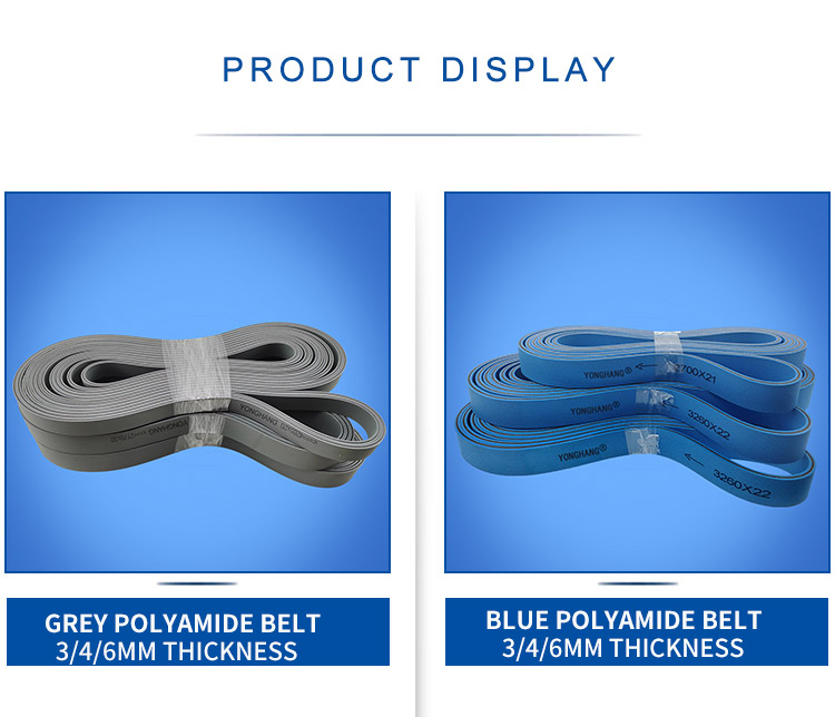 Blue Sheet base belt transmission drive belt polyamide plate based flat belt for folder gluer 11