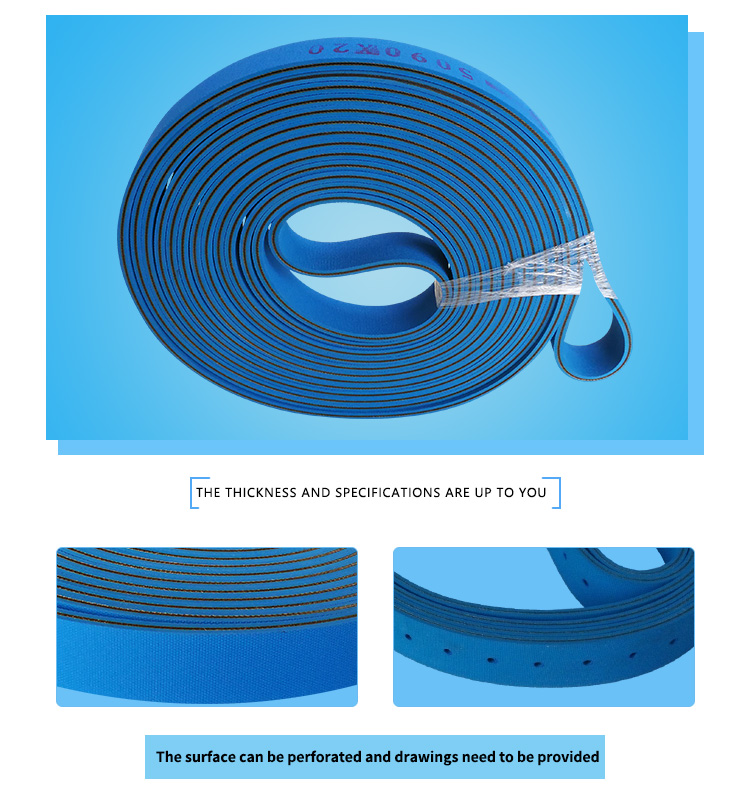 Blue Sheet base belt transmission drive belt polyamide plate based flat belt for folder gluer 19