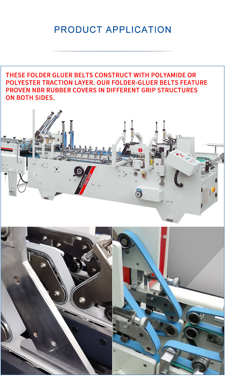 Blue Sheet base belt transmission drive belt polyamide plate based flat belt for folder gluer 8