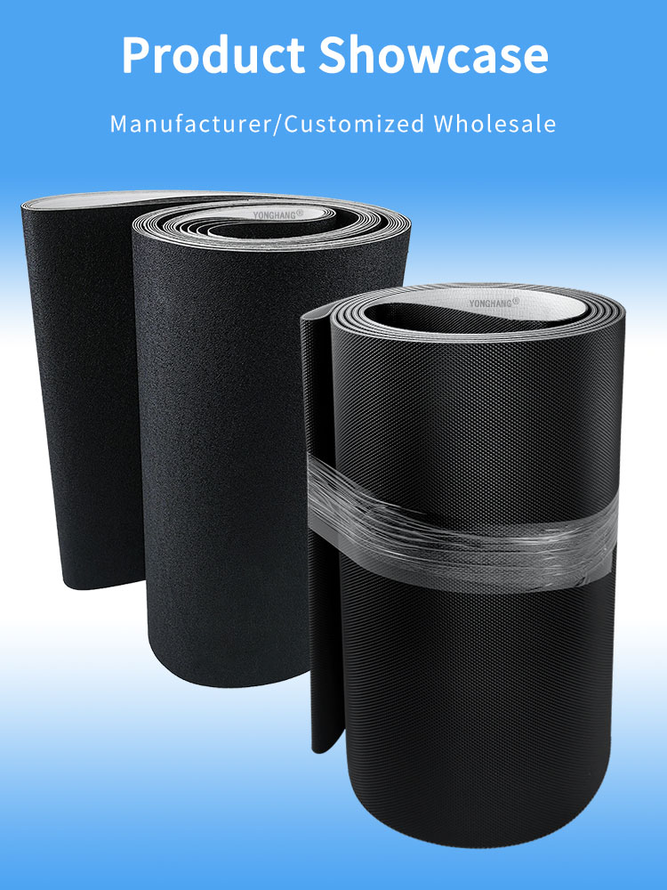 Corrugated sidewall cleats exercises guided pvc pu conveyor treadmill belts 15