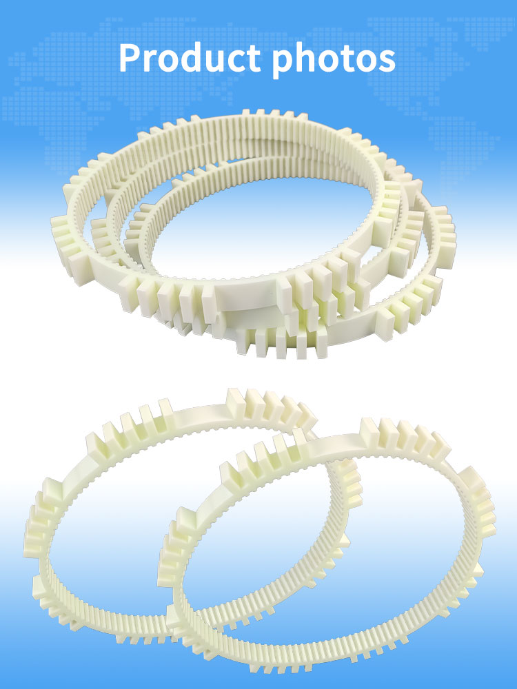 Yonghang custom pu timing belts cleats for Chewing Gum Vending Machine 13