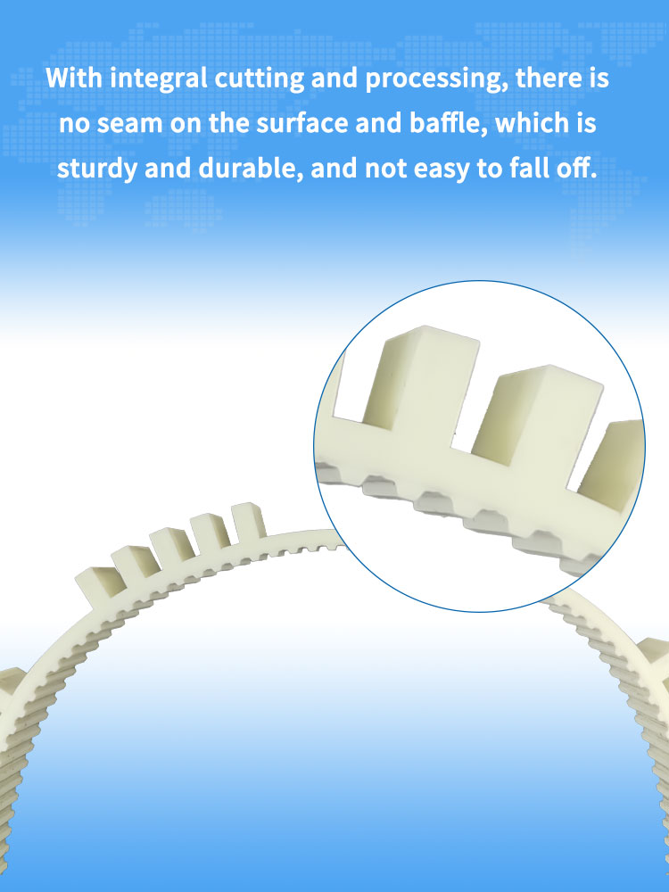 Yonghang custom pu timing belts cleats for Chewing Gum Vending Machine 12