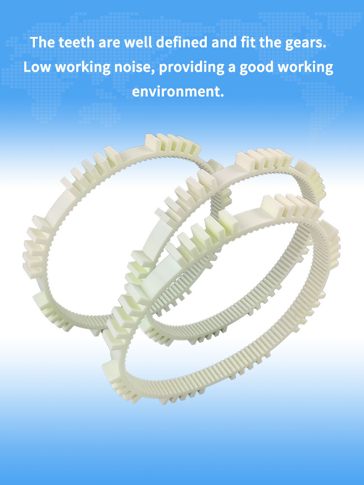 Yonghang custom pu timing belts cleats for Chewing Gum Vending Machine 11