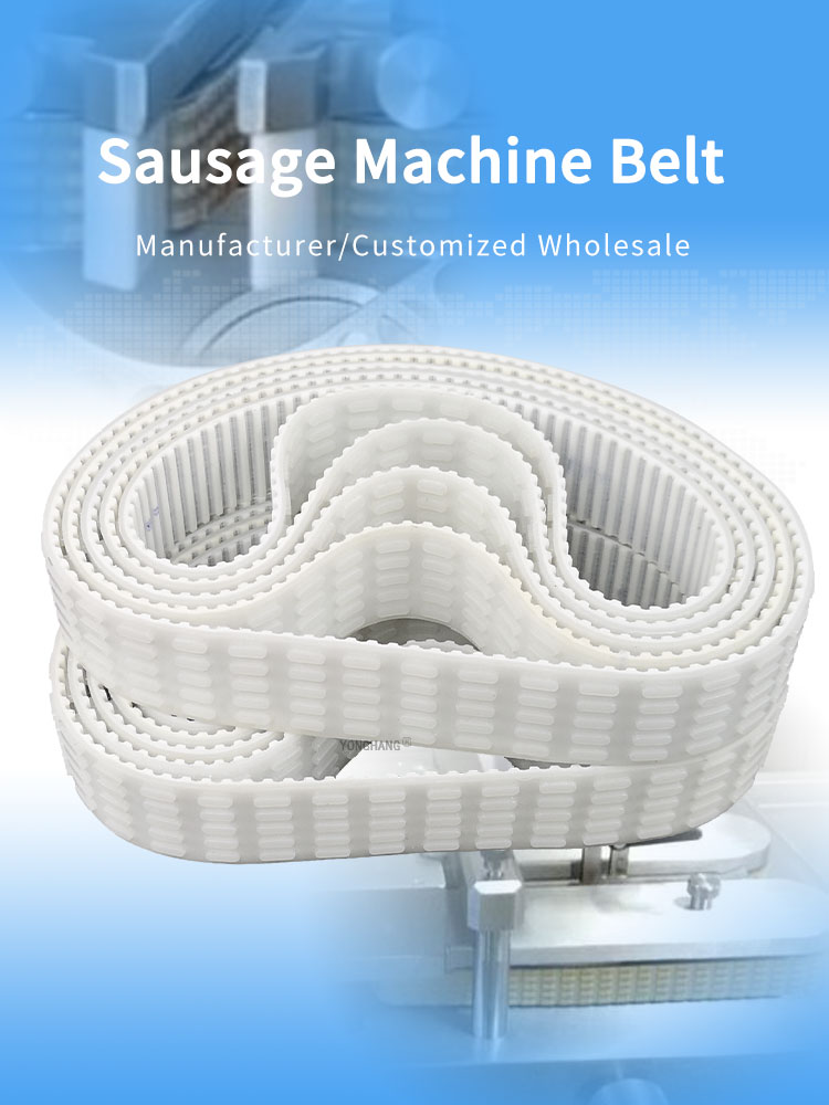 Yonghangbelt Wholesale NEW T5 T9 T10 T5-510-32mm T5-840-32mm white pu sausage machine timing belts 8