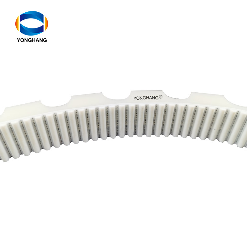 PU timing belt with PU coating U-shape baffle plate