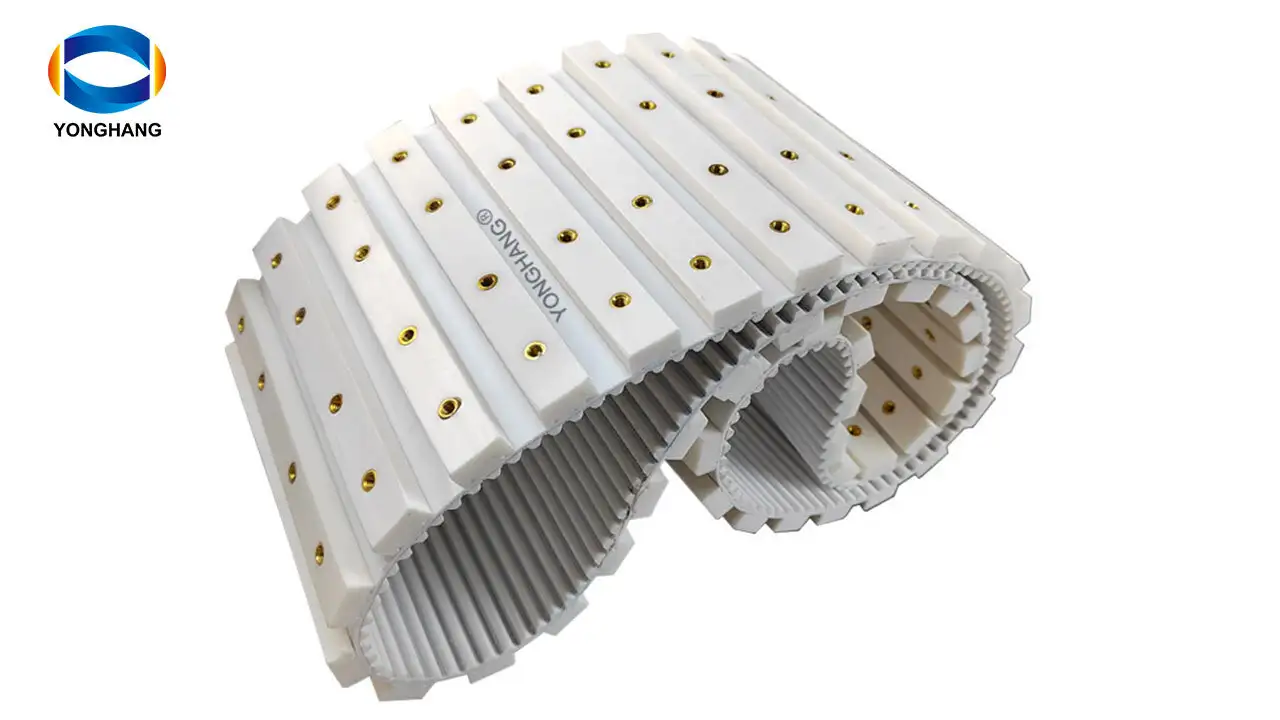 Customize seamless endless pu timing belt with cleats nut 1