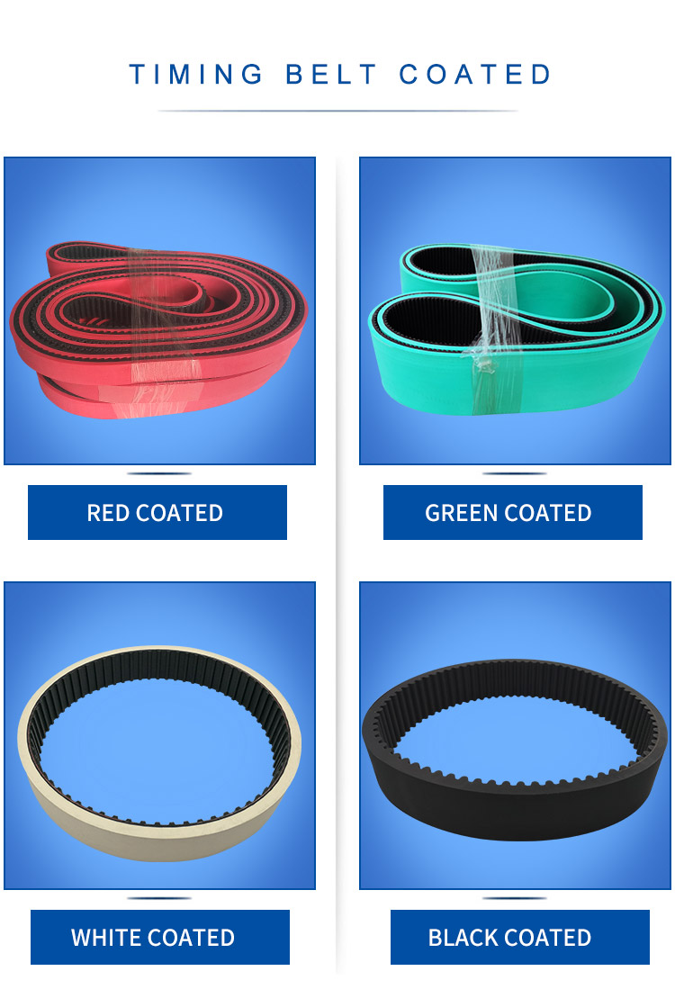 Endless Seamless Mould Sleeve Rubber timing belt the noise reduction mute 12