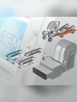 Seamless endless flat belt atm belt Wincor belts parts 8