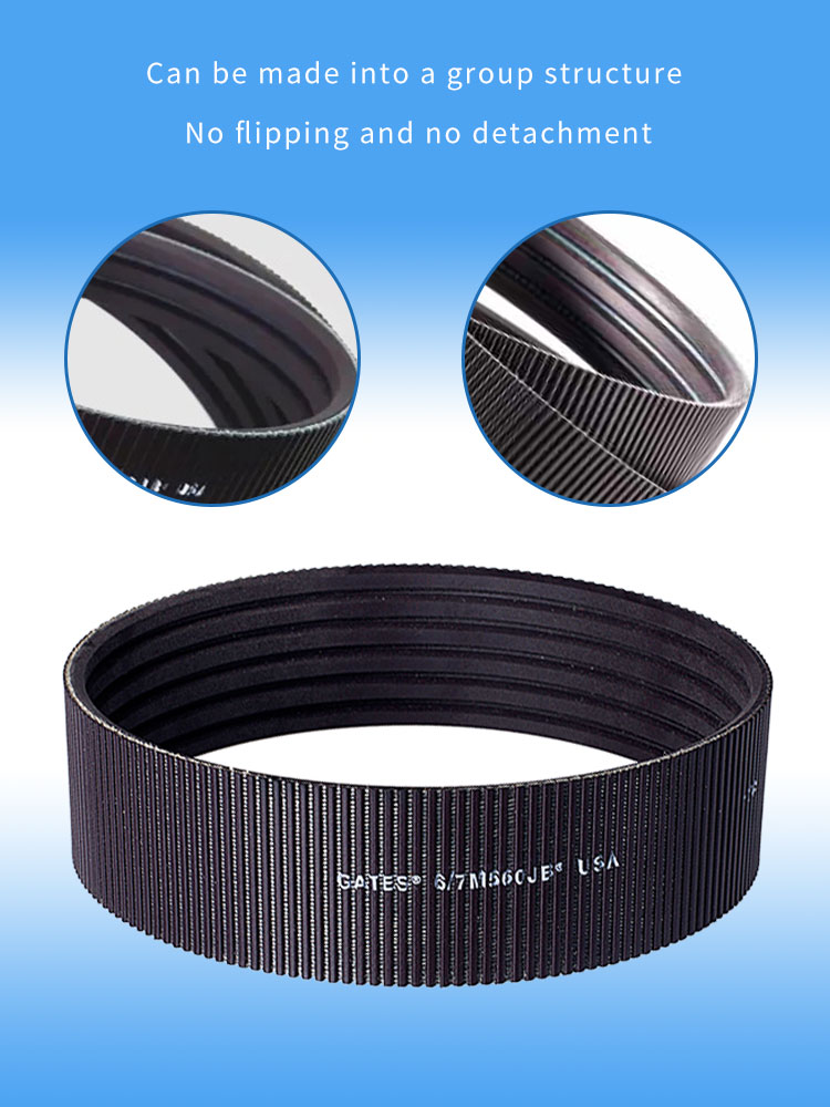 Yonghangbelt High Quality polyflex belt polymax belt banflex belts 3M 5M 7M 11M  Wide Angle Belt 12