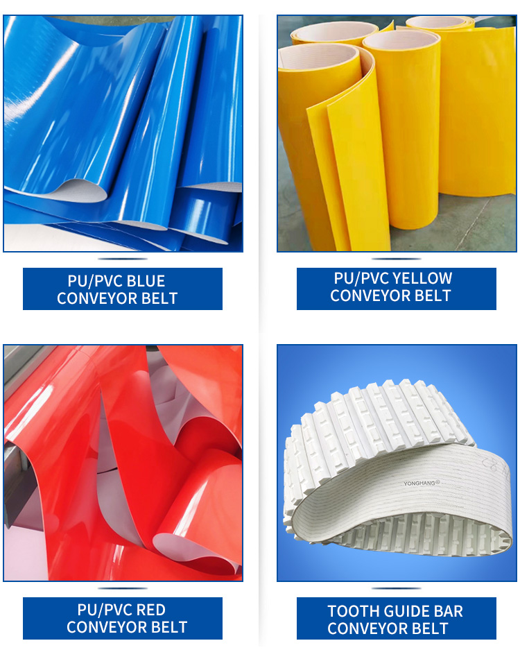 OEM/ODM  customization pvc belt conveyor product line flat green white pvc pu conveyor belts 14