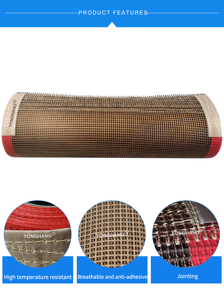 best performance ptfe mesh machine belt teflonning fiberglass ptfe conveyor belt 9